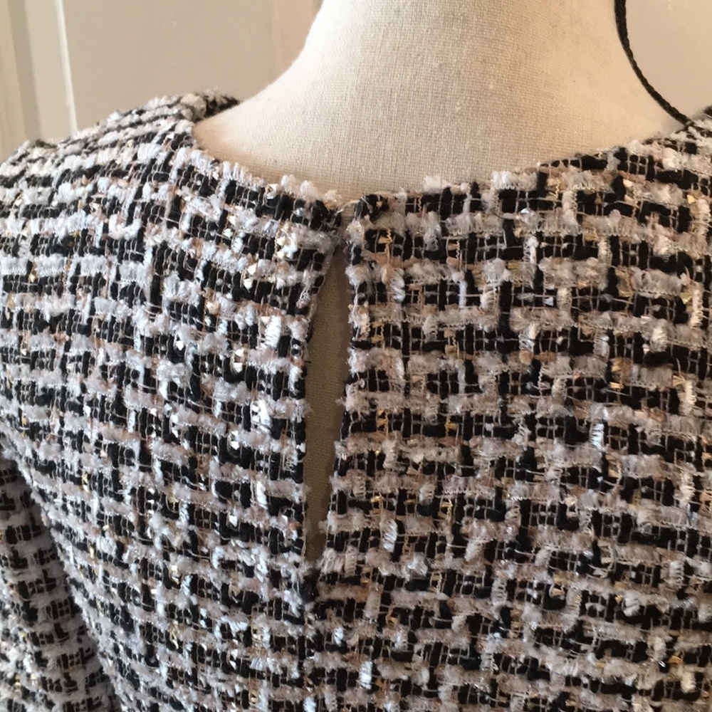 ‼️3 for $12‼️Zara Woven Tweed Top, Size XS - Picture 6 of 7